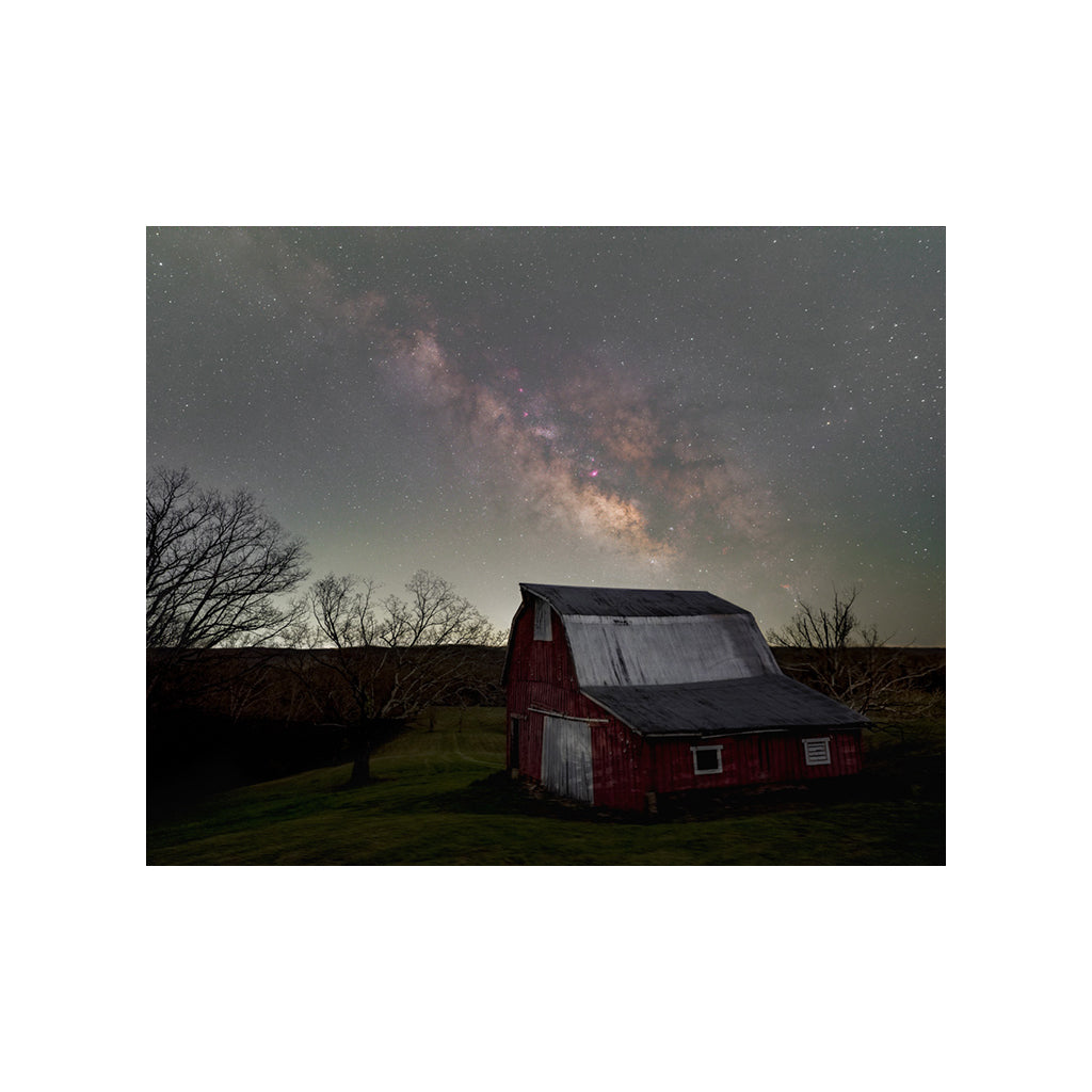Milky Way Over Brown County Barn