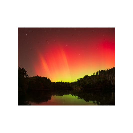 Strahl Lake Aurora Landscape