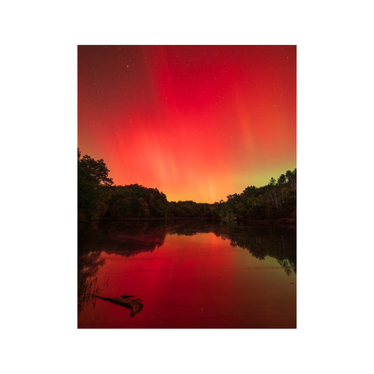 Strahl Lake Aurora  Portrait